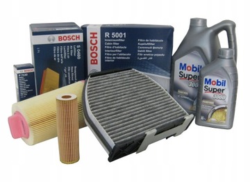 MERCEDES C W204 07-09 200 KOMPRESSOR FILTRY ZESTAW