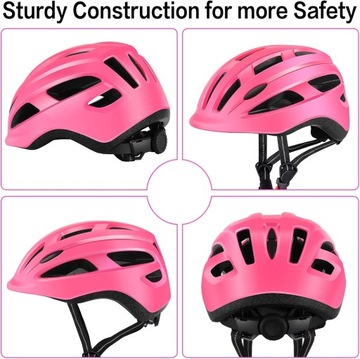 ДЕТСКИЙ ВЕЛОСИПЕДНЫЙ ШЛЕМ DesignSter S 48-52 СМ, РОЗОВЫЙ, НОВЫЙ