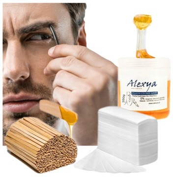 Wosk do usuwania włosów z USZU NOSA - ZESTAW