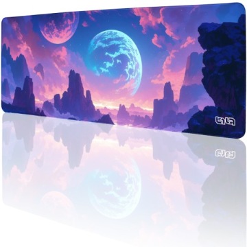 Podložka Pod Klávesnici Planeta Neonu 80x30 Tilt Na stůl Odolná