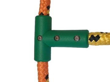 СОЛНЦЕ - Т-образный СОЕДИНИТЕЛЬ ЦЕЛЬНЫЙ салатовый 16мм