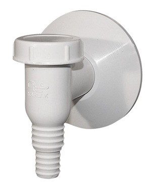 SYFON DO PRALKI ZMYWARKI NATYNKOWY BIAŁY ROYAL