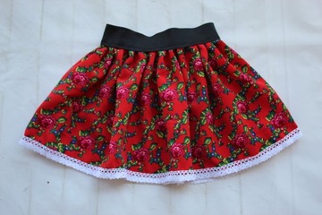 spódnica krakowska/folk/ludowa/góralska 140/146