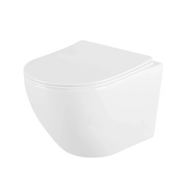 VELDMAN BIAŁA MISA WC RIMLESS VITO-2 DESKA SLIM PREMIUM