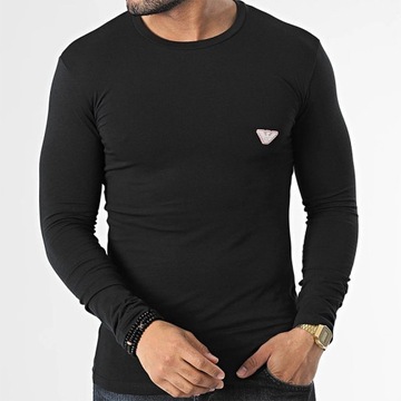 Emporio Armani koszulka longsleeve męska czarna 111023-3R512-0020 S