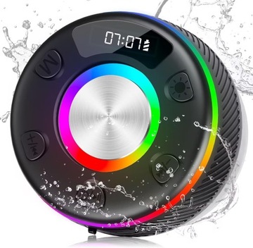 WODOODPORNY GŁOŚNIK BLUETOOTH IPX7 Z MIKROFONEM 6 TRYBÓW ŚWIATŁA