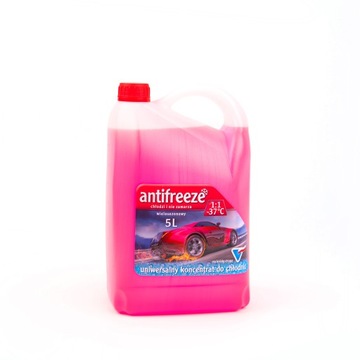 Koncentrat do chłodnic ANTIFREEZE czerwony 5l.