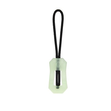 zipper cord pull tab Glow-in-the-dark function