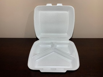 Коробка меню LinPac, 3 части, 125 шт.