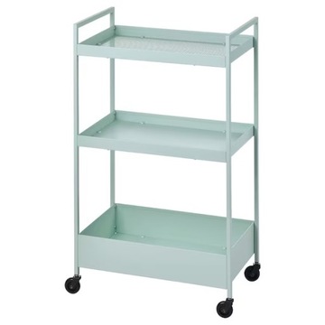 IKEA NISSAFORS Wózek, bladozielony 50.5x30x83
