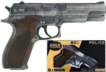 METALOWY PISTOLET na Kapiszony GONHER POLICE 45/1