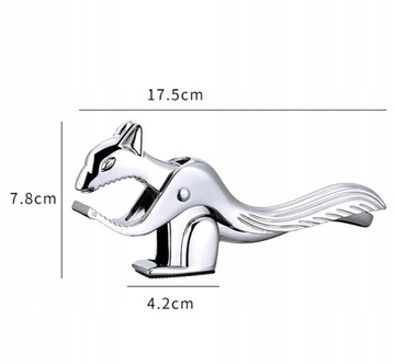 SOLID GRANDPA Металлическая хлопушка-белка ХРОМ ДЛЯ РАСКРЫТИЯ ОРЕХОВ