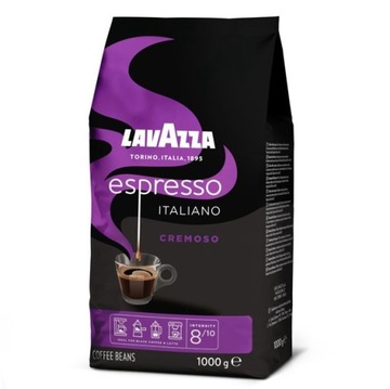 Кофе Lavazza Espresso Cremoso в зернах 1кг.