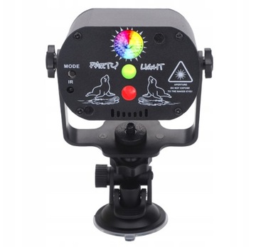 ДИСКО-ПРОЕКТОР ВРАЩАЮЩИЙСЯ ДИСКОШАР ЛАЗЕР RGB СВЕТОДИОДНЫЙ ОТРАЖАТЕЛЬ + ПУЛЬТ ДУ