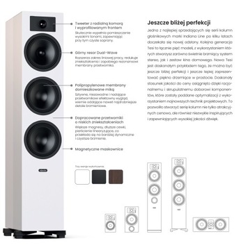 INDIANA LINE TESI 6 WHITE + Yamaha R-N800A MusicCast Tidal Wi-Fi DAB+