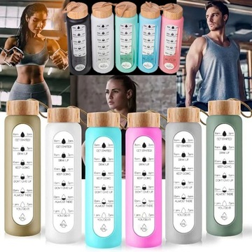 ВОДОНЕПРОНИЦАЕМАЯ СТЕКЛЯННАЯ БУТЫЛКА КРУЖКА КОНТЕЙНЕР ДЛЯ НАПИТКА ШЕЙКЕР 1 Л