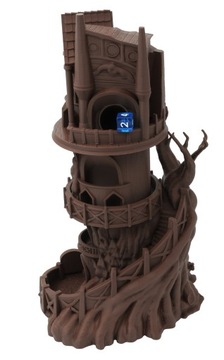 Obserwator ogromna wieża do kości - Dice Tower Brązowy