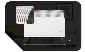 ЭФФЕКТИВНЫЙ ЭЛЕКТРИЧЕСКИЙ КОНВЕКТОР, МОЩНЫЙ И ЭФФЕКТИВНЫЙ 2000 Вт.