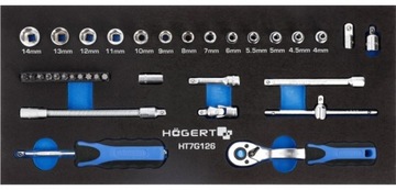 HOGERT HT7G126 WKŁAD NASADKI GRZECHOTKA 1/4 34 EL