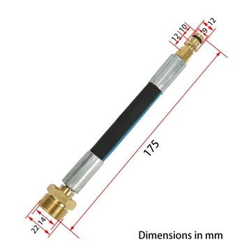 Муфта для мойки высокого давления Mingle, метрическая резьба M22 B