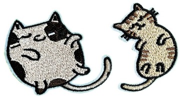 Вышивка термо -патч для одежды 15 разных кошек
