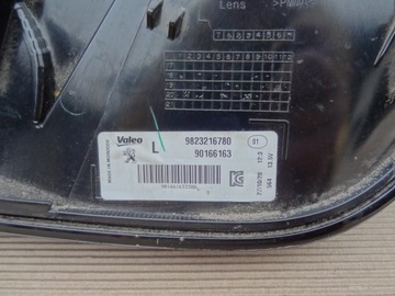 LEVÝ SVĚTLO ZADNÍ 9823216780 PEUGEOT 208 II