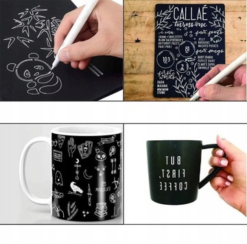 6 ЧЕРНЫХ И БЕЛЫХ АКРИЛОВЫХ МАРКЕРОВ, ВОДОНЕПРОНИЦАЕМЫЕ МАРКЕРЫ, МЕТКИ ДЛЯ КАМНЯ