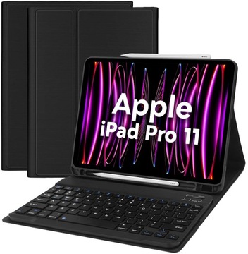 КЛАВИАТУРА С УМНЫМ ЧЕХОЛОМ-КАРАНДАШОМ для Apple iPad PRO 11 2022 4-го поколения A2761 A2435