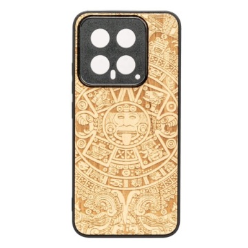 Dřevěné Pouzdro Bewood pro Xiaomi 14 Kalendář Aztécký Aniegre