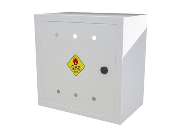 SKRZYNKA GAZOWA SZAFKA 40x40x25 BIAŁA Z PLECAMI