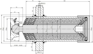 KIPRA HYDRAULICS 3,9 м ЗАДНИЙ ЦИЛИНДР 12 В 1200 10T