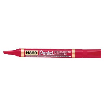 MARKER PERMANENTNY PENTEL N860 ŚCIĘTY CZERWONY
