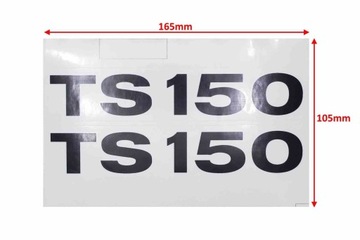 NAKLEJKA MZ TS 150 DEKLI SCHOWKA