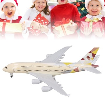 Имитация модели пассажирского самолета из металлического сплава, литая модель самолета, украшение