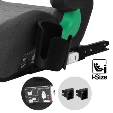 Tulano Cabby 35 Серое автокресло ISOFIX, размер I 125–150 см