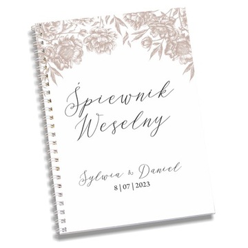 СВАДЕБНЫЙ песенник СВАДЬБА на спирали УЗОРЫ ЦВЕТА