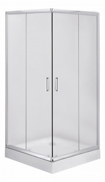 Kabina kwadratowa DEANTE FUNKIA 80cm szkło szronione, chrom KYC 642K