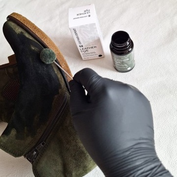 Leather Expert Краска для замши Нубук Анилиновая кожа 75мл Темно-бордовый