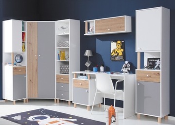 zestaw szafą narożną biurkiem meblościanka Faro G