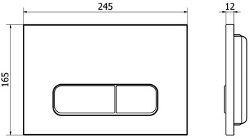 КНОПКА WC NAPO 02 для GEBERIT UP100 ROSE GOLD