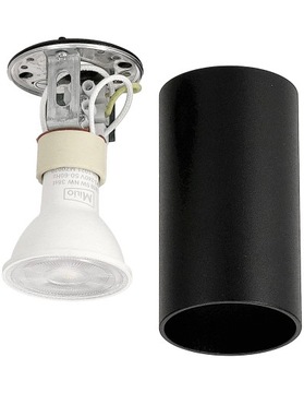 НАВЕРХНОСТНЫЕ ГАЛОГЕННЫЕ СВЕТОДИОДНЫЕ СВЕТИЛЬНИКИ, ЧЕРНАЯ ТРУБА GU10