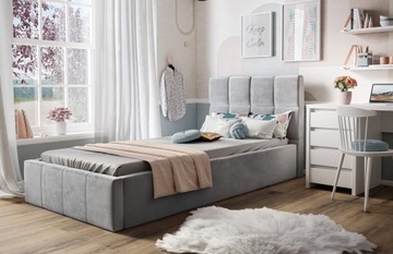 ЧАРЛИ односпальная мягкая кровать 90x200