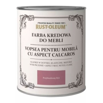 FARBA KREDOWA DO MEBLI MATOWA RUSTOLEUM RÓŻOWY 075L PRZYBRUDZONY RÓŻ OUTLET