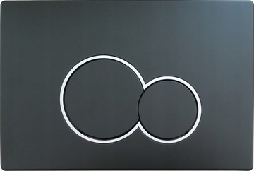 Przycisk Simba czarny mat pasujący do stelaża wc Geberit Duofix Basic UP100