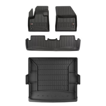 Gumová sada 3D koberců a rohožek Ds 7 Crossback od roku 2017, horní podlaha, zavazadla