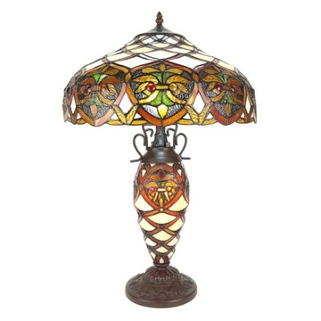 Lampa Stołowa Tiffany Duża Kolorowa E Clayre &