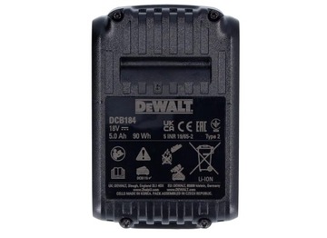 АККУМУЛЯТОР DEWALT DCB184-XJ 5,0 Ач, литий-ионный, ОРИГИНАЛ