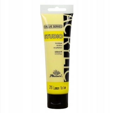 Farba akrylowa Phoenix 100ml 215 Phoenix Lemon Yellow