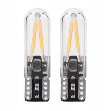 8-28V W5W T10 SZKLANA ŻARÓWKA COB LED DO ŚWIATŁA HAMOWANIA/ PRZECIWMGIELNEG