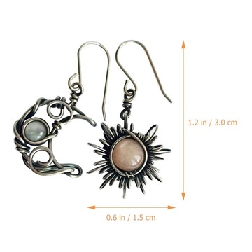 ЖЕНСКИЕ СЕРЬГИ СОЛНЦЕ И ЛУНА